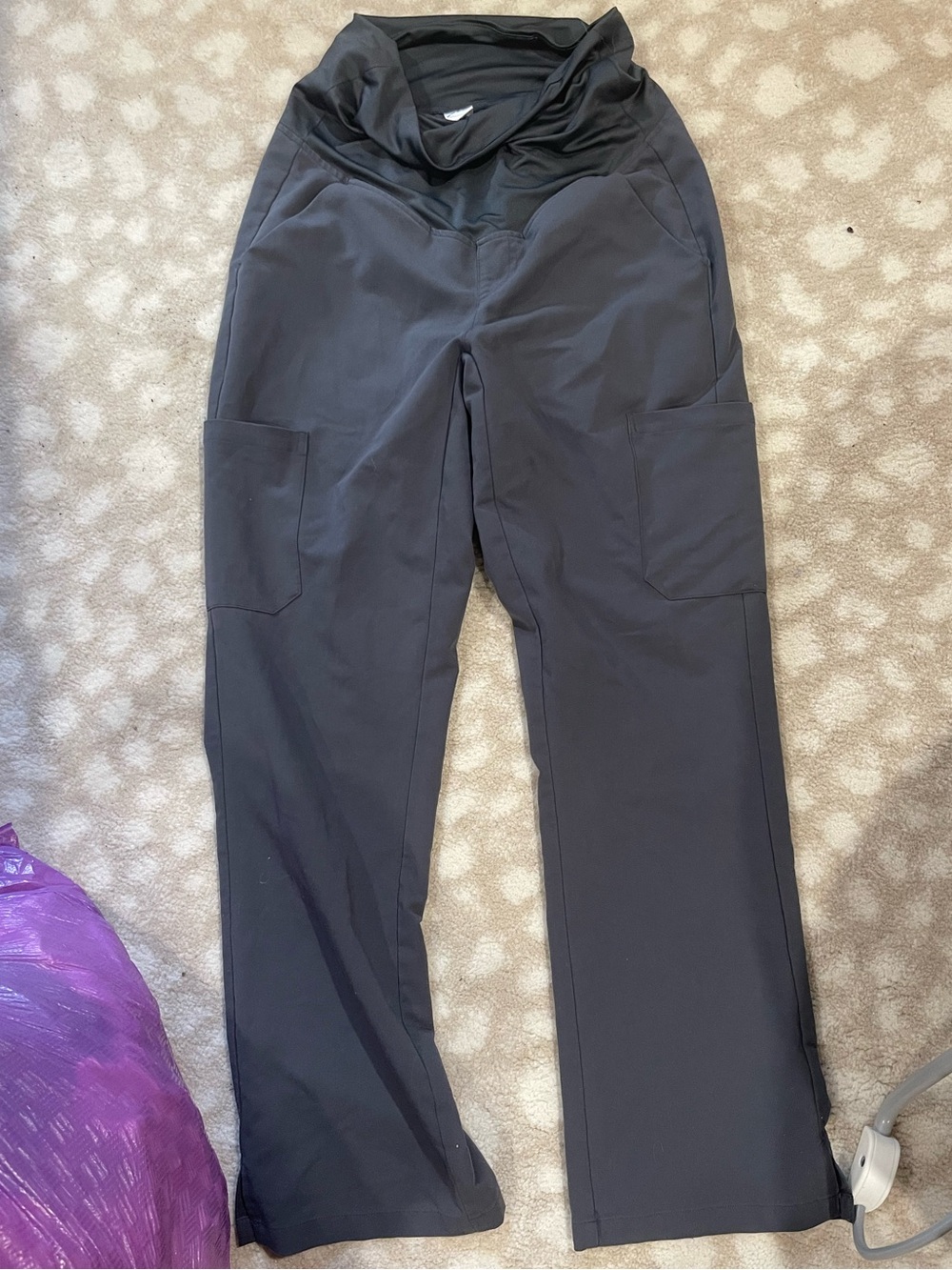 Mandala Maternity Cargo Scrub Pants